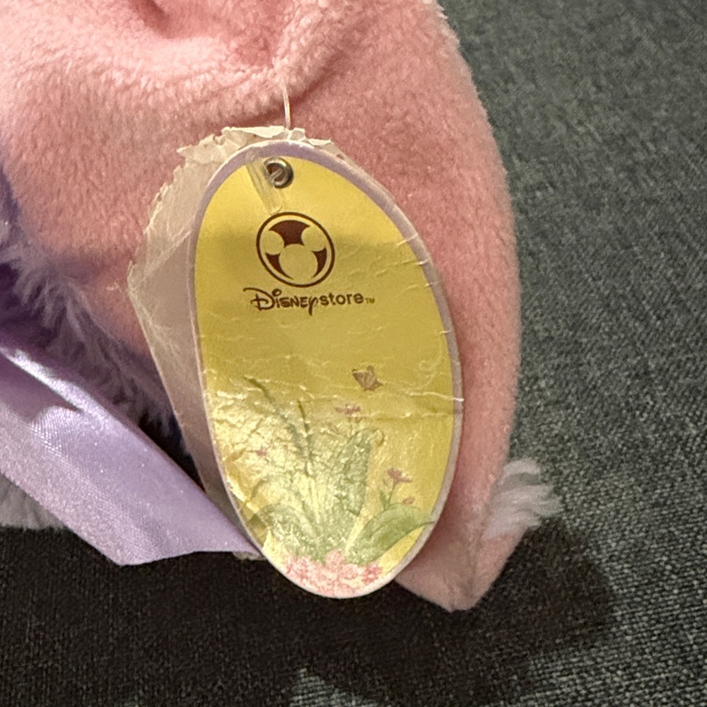 Disney Store EEYORE EASTER BUNNY Plush Stuffed Animal Holding Egg Purple 12" - Picture 6 of 6